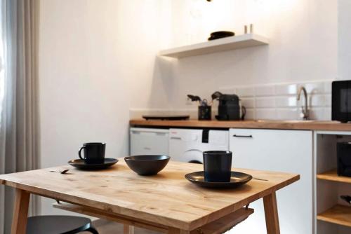 Η κουζίνα ή μικρή κουζίνα στο Apartamentos Vexèr