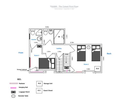 Κάτοψη του The Comet - 5 separate beds & 3 bathrooms