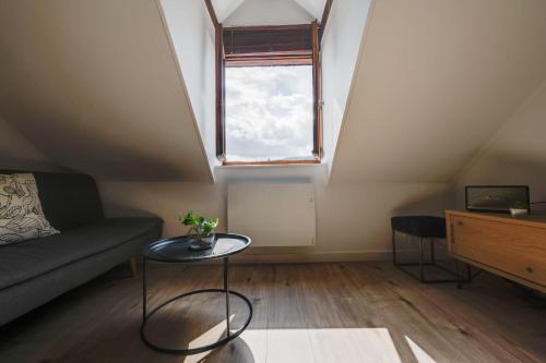 Μια τηλεόραση ή/και κέντρο ψυχαγωγίας στο Duplex Vue Montagne - ideally located with its view