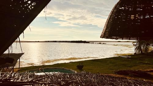 a view of a large body of water at Wind Blend Kite Resort in Kalpitiya