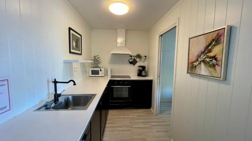 Kuchyň nebo kuchyňský kout v ubytování Ytterland Apartments