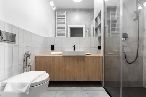 Kúpeľňa v ubytovaní P&O Apartments Rydygiera II