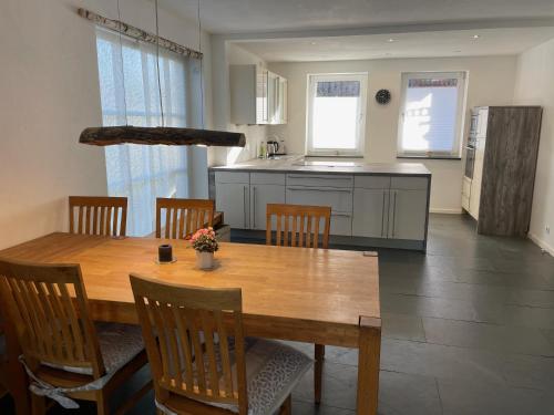 Dapur atau dapur kecil di Ferienhaus Storchennest