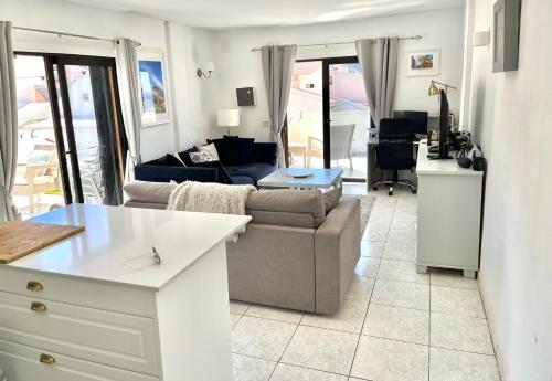 A kitchen or kitchenette at Sea View Penthouse with Large Terrace