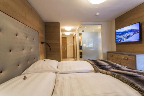 Cama o camas de una habitación en Hotel Valentin
