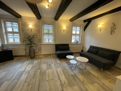 Posezení v ubytování Apartment A6 Goslar am Marktplatz