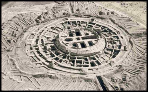 ancient ruins in the middle of a sand castle at Islambek Hotel & Travel in Khiva