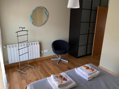 Postel nebo postele na pokoji v ubytování Apartamento situación inmejorable en Santander