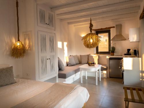 A seating area at Aerino Seaside