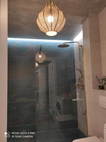 Bilik mandi di Apartament na Wzgórzu Zielony