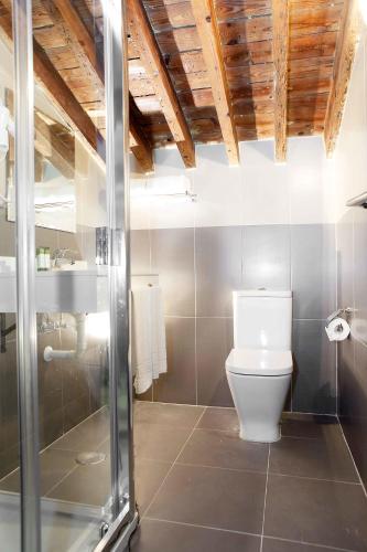 a bathroom with a toilet and a shower at Soho Boutique Malaga in Málaga