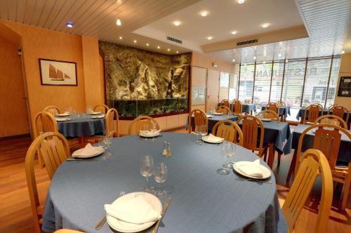 Posezení v ubytování Hôtel Restaurant l'Hirondelle