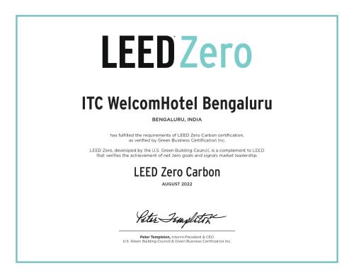 a label for a led zero ic multimedia barium at Welcomhotel by ITC Hotels, Richmond Road, Bengaluru in Bengaluru