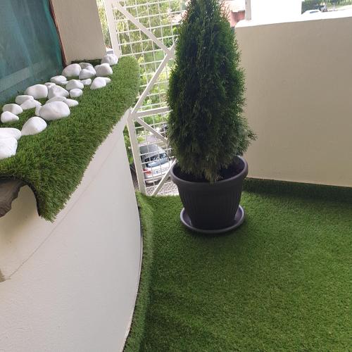 Un jardín fuera de B&R Apartmans