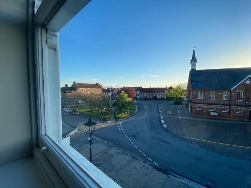 a view of a street from a window at Innkeeper's House in Easingwold