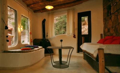 Posezení v ubytování Cabañas Azul Andino