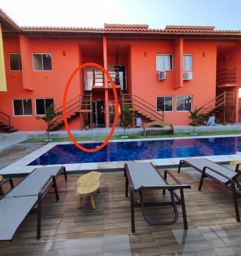 Casa na praia com piscina
