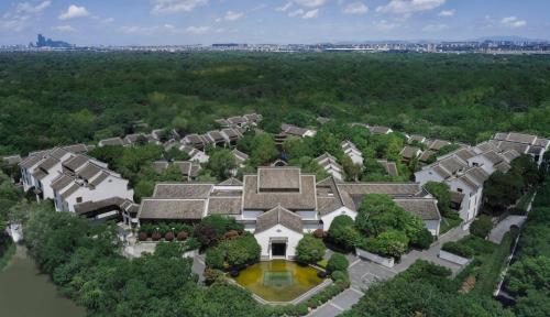 Blick auf Banyan Tree Hangzhou aus der Vogelperspektive