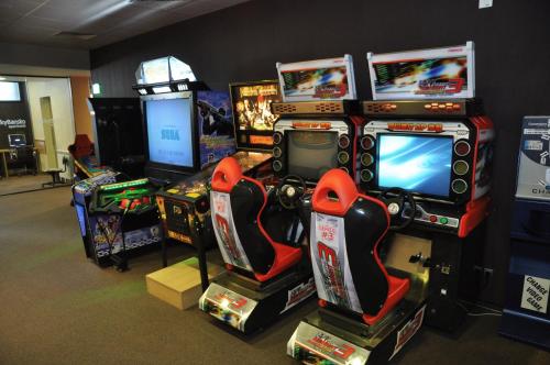 a group of video game consoles and video games at Lucky Bansko Aparthotel SPA & Relax in Bansko