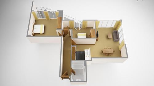 a rendering of a floor plan at Sanctum Maida Vale in London