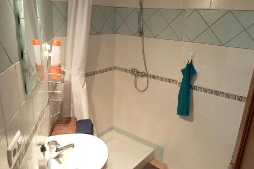 One bedroom appartement with wifi at Casarabonela tesisinde bir banyo