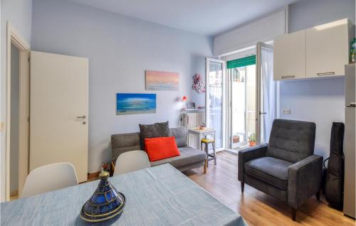 Χώρος καθιστικού στο Lovely Apartment In Rapallo With Wifi