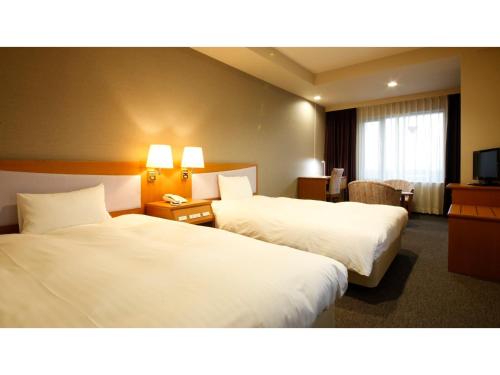 Krevet ili kreveti u jedinici u okviru objekta Ako onsen AKO PARK HOTEL - Vacation STAY 21676v