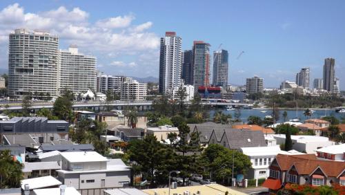 Nespecifikovaný výhled na destinaci Gold Coast nebo výhled na město při pohledu z aparthotelu