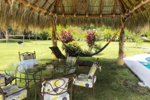 Casa Ticumán, villa campestre cerca de Las Estacasにある庭