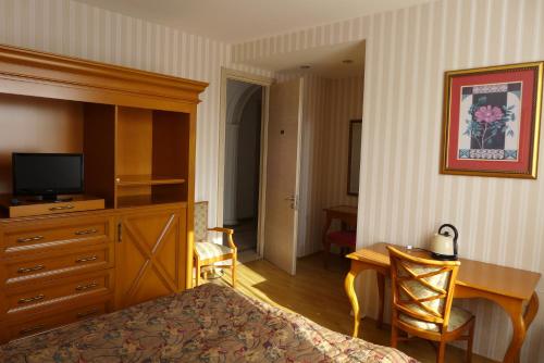 TV a/nebo společenská místnost v ubytování Guesthouse Belgrade