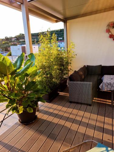 Κήπος έξω από το Apartment M&M Portorož