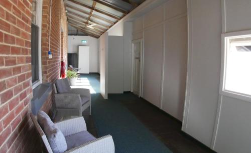Χώρος καθιστικού στο Geraldton Backpackers