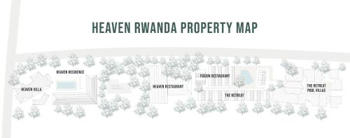 a plan of the harlem philharmonic property map at Hemingways Retreat Kigali in Kigali