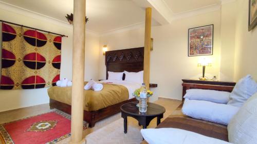 RIAD DAR En-Nawatにあるベッド