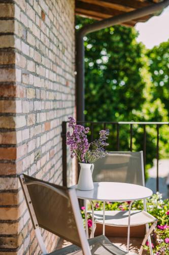Un balcón o terraza en Agriturismo Albafiorita