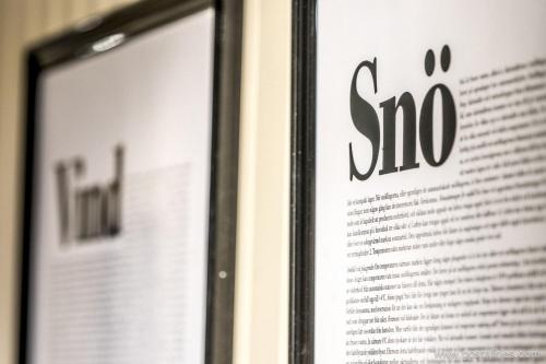 a close up of a book with the words sao at Åre Bed & Breakfast in Åre