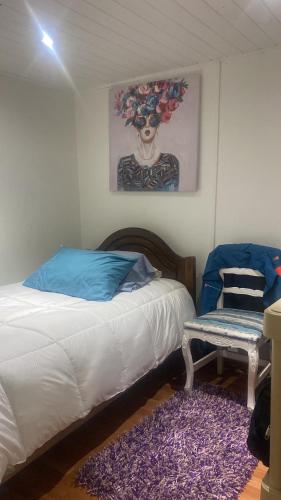 Cama o camas de una habitación en Hospedajes TABOLANGO