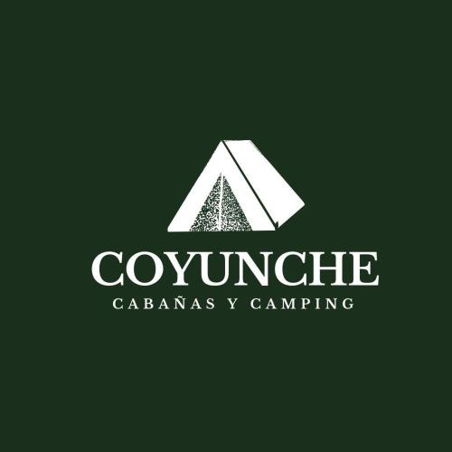 a logo for a cazamas y camping company at Coyunche Cabañas y Camping Laja & San Rosendo in Laja