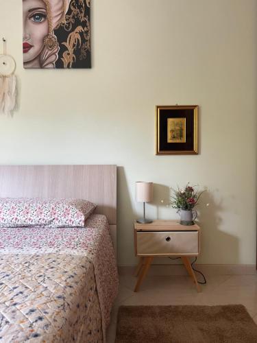 Postel nebo postele na pokoji v ubytování Il viandante