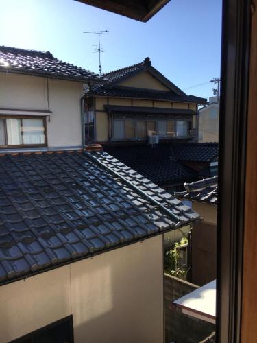 a view from the window of a house at Guesthouse Hakuka in Kanazawa