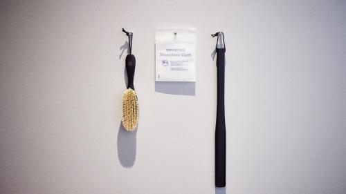 two utensils are hanging on a white wall at JR-East Hotel Mets Mizonokuchi in Kawasaki