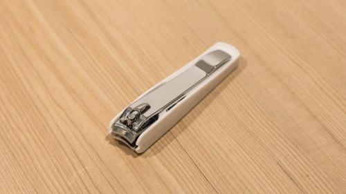 a knife sitting on top of a wooden table at JR-East Hotel Mets Tsudanuma in Narashino