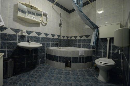 Koupelna v ubytování Hotel Slodes