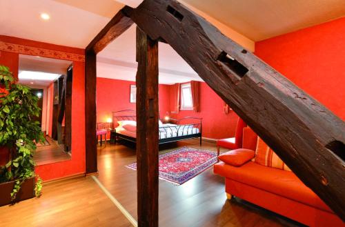 Postel nebo postele na pokoji v ubytování Hotel Stoffels