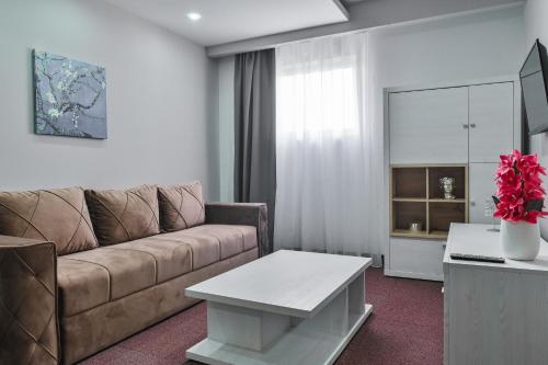 Posezení v ubytování Garni Hotel Aline