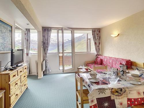 Appartement spacieux ski aux pieds avec balcon - FR-1-344-464