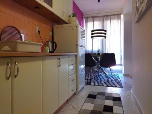 Kuchyň nebo kuchyňský kout v ubytování Apartman RIGEL
