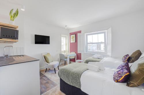 Istumisnurk majutusasutuses Stylish Eco-Friendly Apartments in Folkestone