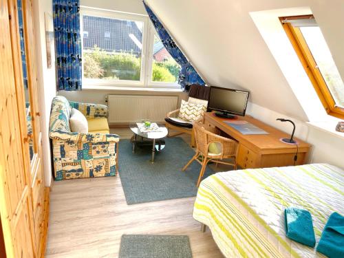 Posezení v ubytování Ferienwohnung Fröhlich