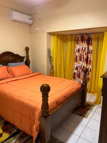Кровать или кровати в номере Lovely Modern 1Bedroom overlooking Carribean Sea.